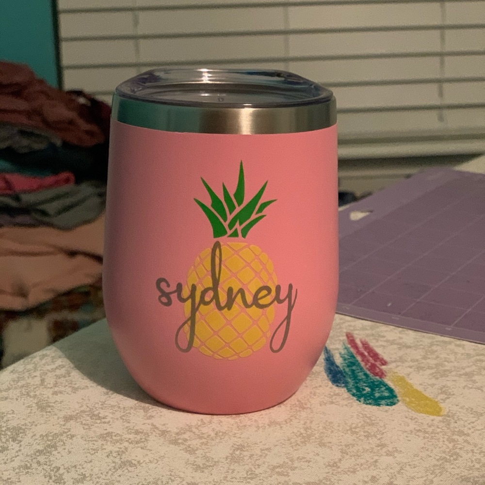 Super fun, Custom Wine Tumbler!